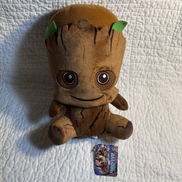 RARE Marvel Guardians of The Galaxy 10 I Am Groot Plush Toy NWT Disney Store - Picture 1 of 5